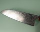 Tsunehisa SRS13 Damascus polished Wa-Santoku 165mm burnt Oak