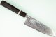 Tsunehisa SRS13 Damascus polished Wa-Santoku 165mm Ebony/white