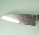 Tsunehisa SRS13 Damascus polished Wa-Santoku 165mm Ebony/white
