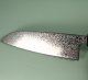 Tsunehisa SRS13 Damascus polished Wa-Santoku 165mm Ebony/white