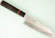 Tsunehisa G3 Tsuchime Damascus Wa-Santoku 170mm Ebony/red