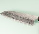 Tsunehisa G3 Tsuchime Damascus Wa-Santoku 170mm Ebony/white