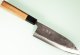 Hatsukokoro Kurogane Blue2 Kurouchi Wa-Santoku 170mm Teak