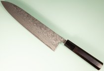 Shiro Kamo Pulverstahl Wa-Gyuto 245mm Ebony