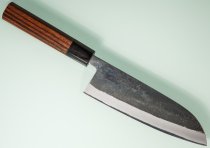 Tadafusa Shirogami Black Santoku 165mm RO