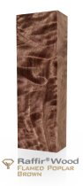 Raffir stabilisierte geflammte Pappel braun