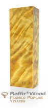 Raffir stabilisierte geflammte Pappel gelb