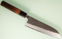 Wakui Aogami Nashiji Kurouchi Wa-Santoku 165mm