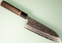 Masashi Kobo Damascus Blackclouds Wa-Santoku 165mm