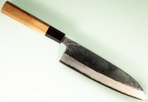 Hatsukokoro Kumokage AO2 Kuro Dama Wa-Santoku 180mm Teak
