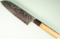 Katayama VG-10 Damascus polished Wa-Santoku 165mm