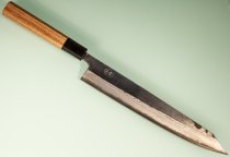 Hatsukokoro Kumokage AO2 Kuro Dama Wa-Sujihiki 255mm Teak