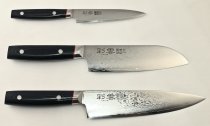 Saiun Damascus Messerset 3-teilig mit Petty 120mm