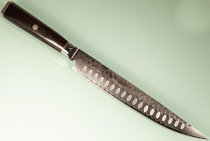 Guangzhou VG10 Damascus Tsuchime Kurouchi Slicer 230mm