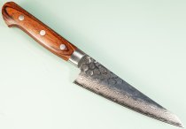 Damascus 17 Hammered Honesuki 145mm