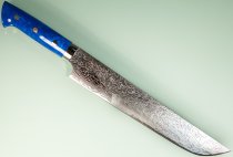Takeshi Saji R2 Diamond Damascus Sakimaru 250mm Blue Acryl