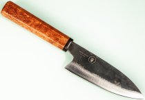 Dao Vua Leaf Spring Kurouchi Santoku 130mm