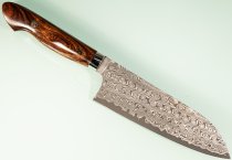 Nigara R2 Anmon Damascus Santoku 170mm Ironwood