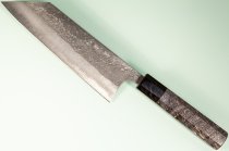 Shu Matsubara AO2 Nashiji Wa-Bunka 180mm grau stabilisiert/Bffelhorn
