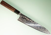 Hatsukokoro Ginga ATS-34 Nickel Damascus Wa-Gyuto 240mm Wenge