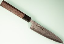 Hatsukokoro Hikari SLD Damascus Kurozome Wa-Petty 130mm Wenge
