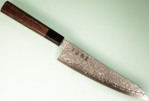 Hatsukokoro Hikari SLD Damascus Kurozome Wa-Gyuto 195mm Wenge