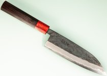 Hinokuni Shirogami 1 Wa-Santoku 150mm Kurouchi RRO