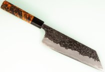 Kisuke Aogami 1 Sanmaiuchi Tsuchime Kurouchi Wa-Bunka 198mm orange stabilisiert/Bffelhorn Nr.2