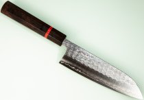 Yoshimi Kato SG2 Minamo Wa-Santoku 170mm Ebony/red