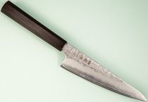 Hatsukokoro Ginrei Silver 3 Nashiji Ko-Wa-Santoku 150mm Ebony