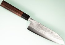 Tadafusa S-43 Wa-Santoku 170mm Hammered SLD Rosenholz/B�ffelhorn