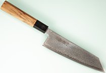 Hatsukokoro Hikari SLD Damascus Kurozome Wa-Bunka 175mm Teak