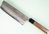 Shu Matsubara AO2 Nashiji Wa-Nakiri 165mm Walnuss