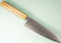 Toshitaka SG2 Damascus Wa-Santoku 180mm Oak