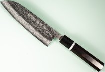 Shinsuke Kamo VG10 Tsuchime Damascus Wa-Santoku 170mm Ebony Shinsuke Kamo VG10 Tsuchime Damascus Wa-Santoku 170mm Ebony