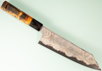 Hatsukokoro X Nigara Irodori Rainbow Damascus Kurozome Wa-Kiritsuke 200mm Hatsukokoro X Nigara Irodori Rainbow Damascus Kurozome Wa-Kiritsuke 200mm