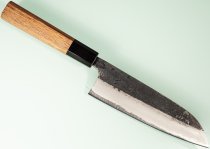 Hatsukokoro Shikkoku Blue2 Kurouchi Wa-Santoku 165mm Teak Hatsukokoro Shikkoku Blue2 Kurouchi Wa-Santoku 165mm Teak