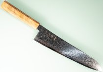 Hatsukokoro Ryuhyo Migaki SG2 Damascus Wa-Gyuto 245mm Olive